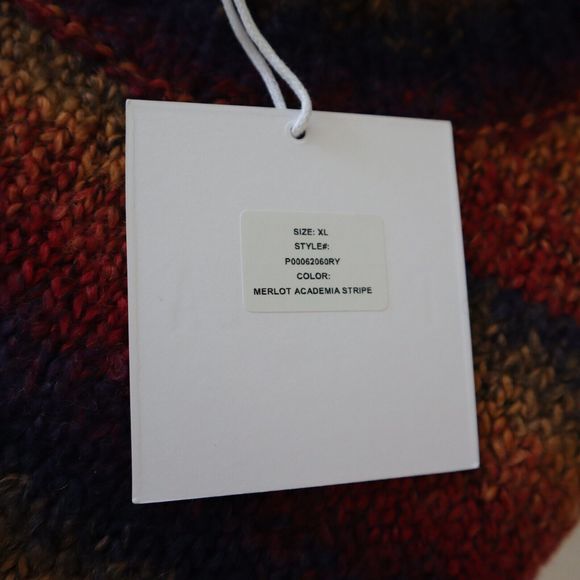 Pistola Carlen Women's Sz XL Multicolor Striped Mock Neck Oversized Sweater $198 - Picture 8 of 8